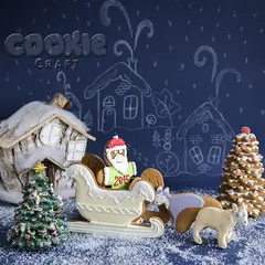 3D пряник "Собачья упряжка"