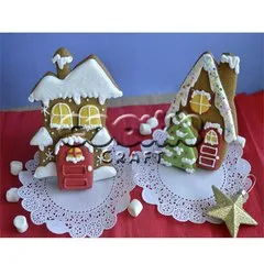 Пряник "Заснеженный домик"