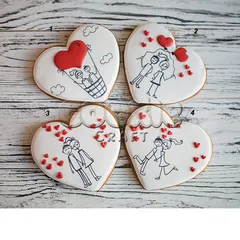 Пряничное сердце "Love story"
