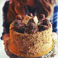 Торт "Ореховый кофе"
